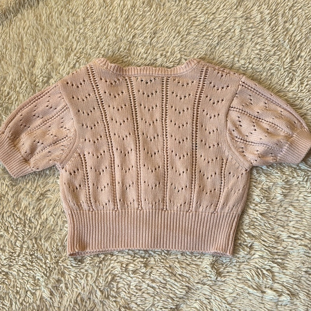 WILD FABLE Pink Cardigan cropped size S - Picture 2 of 12